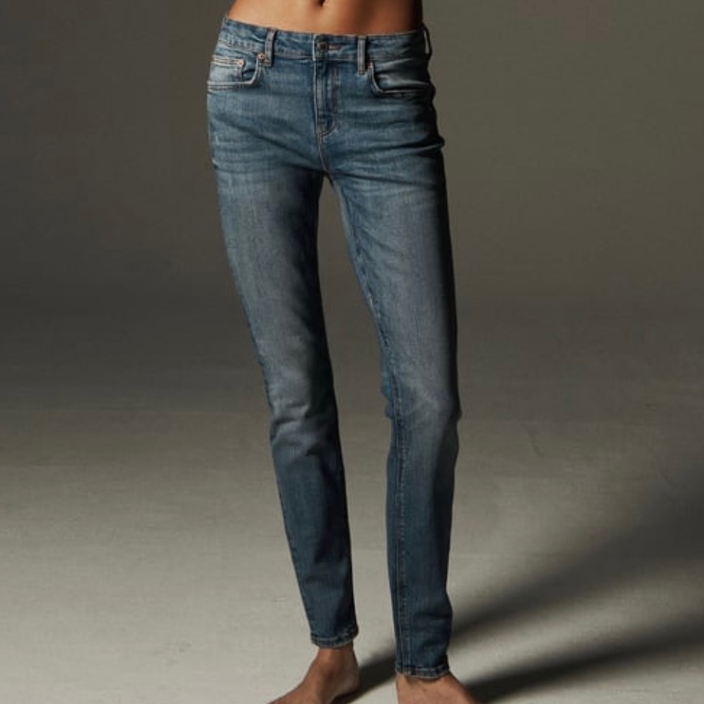 zara mid rise skinny jeans